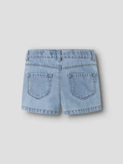 Rose Mom Denim Shorts - Light Blue Denim