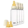 Rund nappflaska Latex 4-Pack 270ml - Ivory