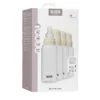 Rund nappflaska Silikon 4-Pack 270ml - Ivory