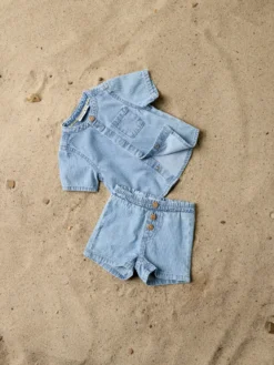 Ryan Denim Shorts - Light Blue Denim