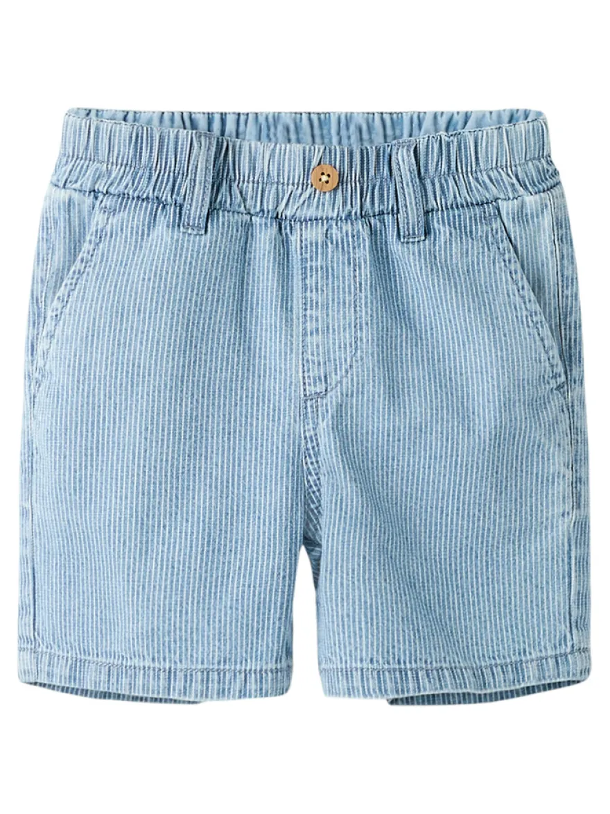 Ryan Jog Denim Shorts - Light Blue Denim