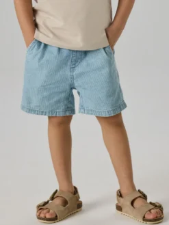 Ryan Jog Denim Shorts - Light Blue Denim