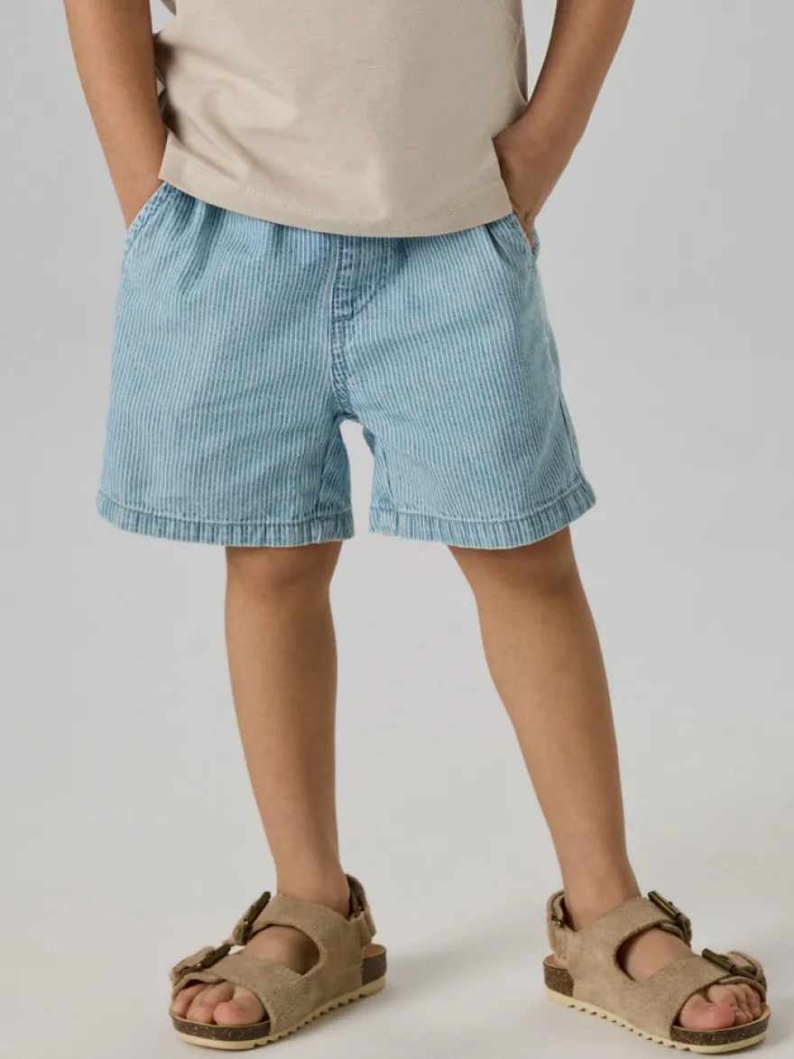 Ryan Jog Denim Shorts - Light Blue Denim