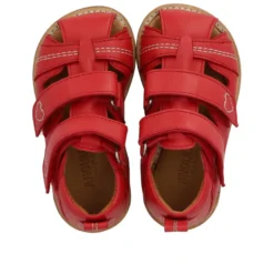 Sandal m. Hjäta Broderi - Red