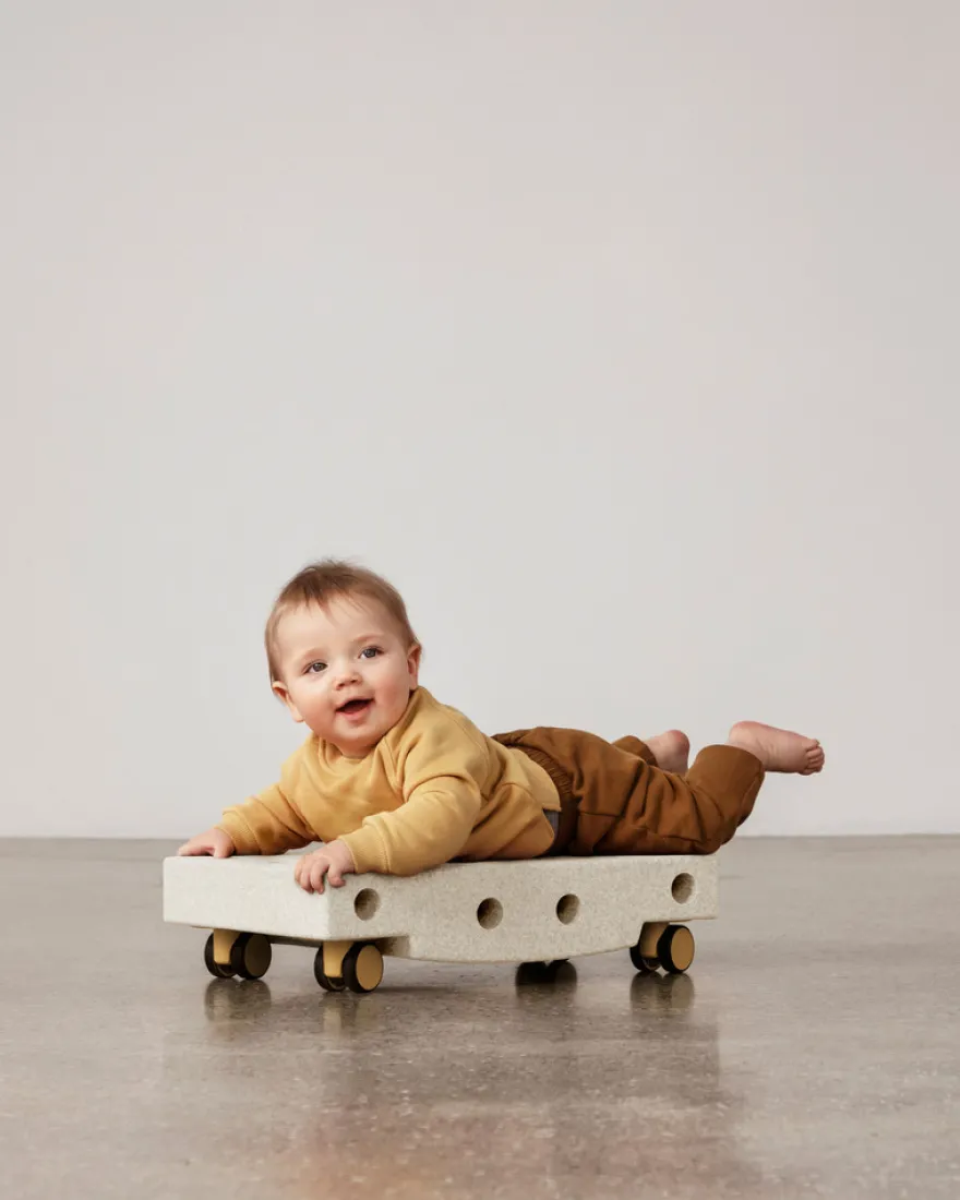 Scooterbräda - Sand Grey/Honey Yellow
