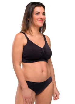 Seamless Amnings-BH Med Inlägg - Black
