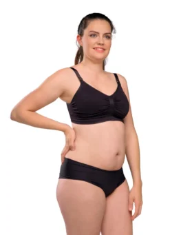 Seamless Amnings-BH Med Inlägg - Black