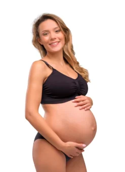 Seamless Amnings-BH Med Inlägg - Black