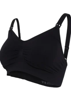 Seamless Amnings-BH Med Inlägg - Black