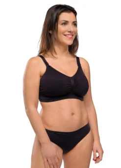 Seamless Amnings-BH Med Inlägg - Black