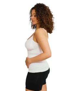 Seamless Amningstopp Med Shapewear - Vit