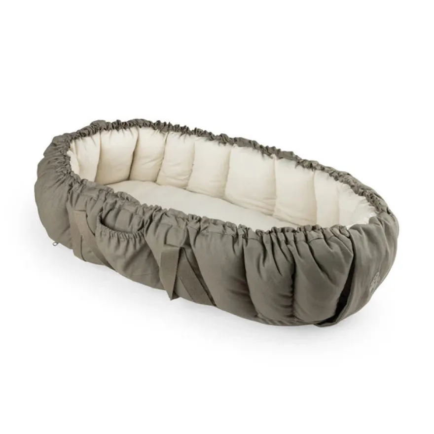 Sebra 3-i-1 Babynest - Dark Olive