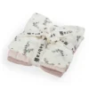 Sebra Muslinfilt 3-pack - Powder Blossom Rose