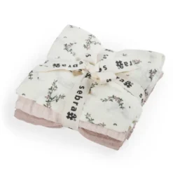 Sebra Muslinfilt 3-pack - Powder Blossom Rose