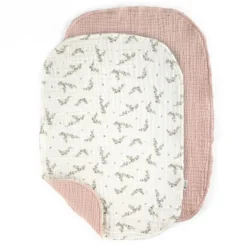 Sebra Skötunderlägg 2-pack - Powder Blossom