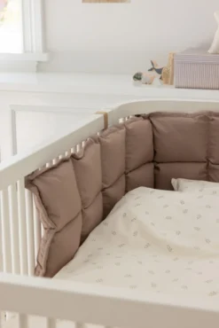 Sebra Spjälsängsskydd Kapok Halv Längd - Jetty Beige