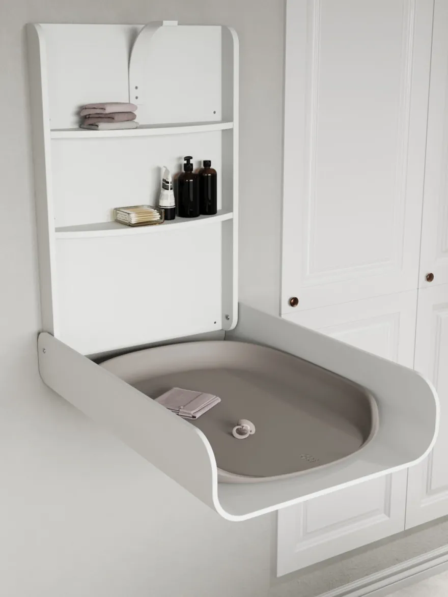 Sebra Vägghängt Skötbord - Classic White