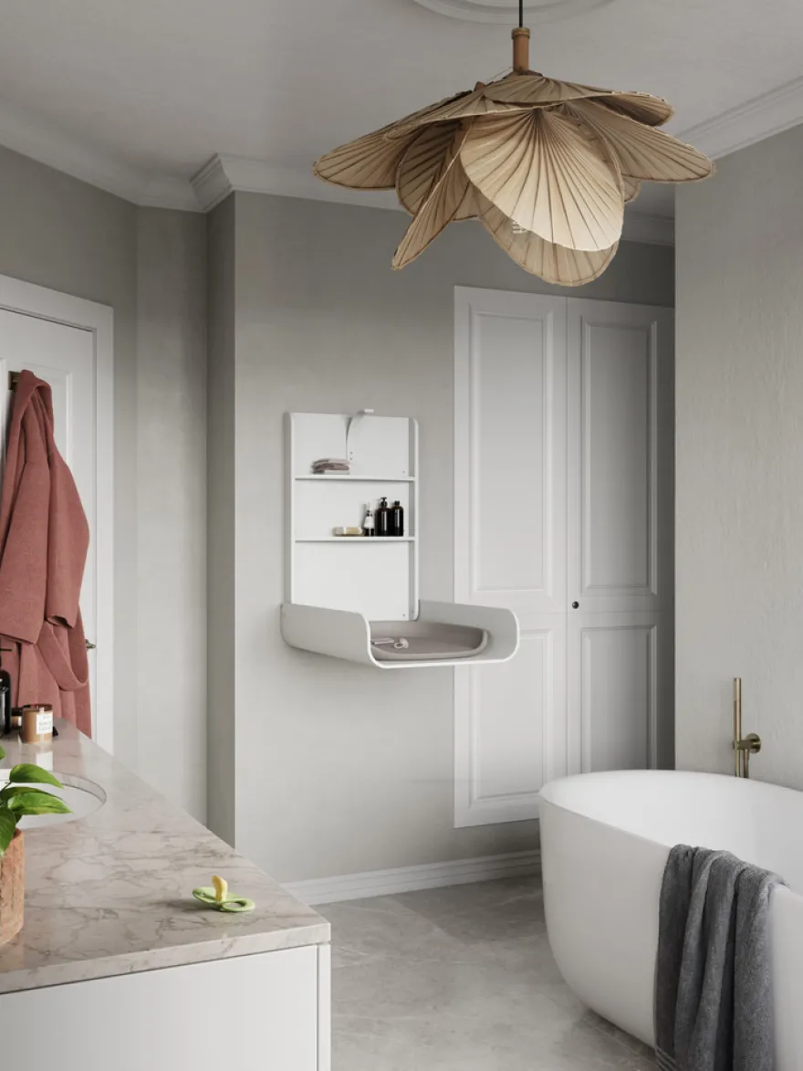 Sebra Vägghängt Skötbord - Classic White