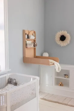 Sebra väggmonterat skötbord - Wooden Edition