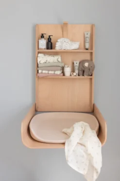 Sebra väggmonterat skötbord - Wooden Edition