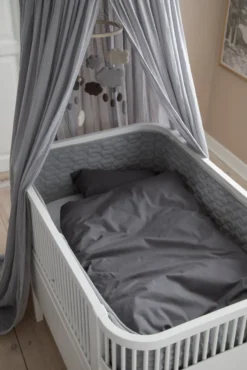 Sebra Växasäng 2i1 Baby & Juniorsäng Och Madrass - Classic White