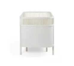 Sebra Växasäng 2i1 Baby & Juniorsäng Och Madrass - Classic White