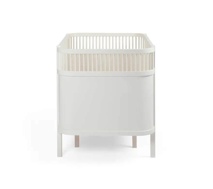 Sebra Växasäng 2i1 Baby & Juniorsäng Och Madrass - Classic White
