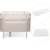 Sebra Växasäng 2i1 Baby & Juniorsäng Och Madrass - Birchbark Rose