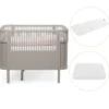 Sebra Växasäng 2i1 Baby & Juniorsäng Och Madrass - Jetty Beige