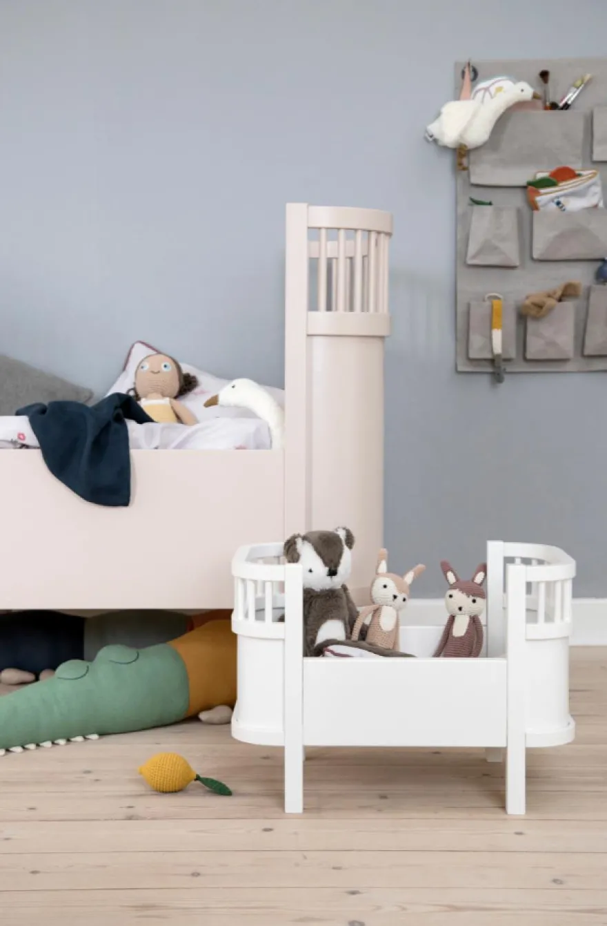 Sebra Växasäng 2 i 1 Baby & Juniorsäng - Birchbark Rose