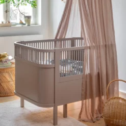 Sebra Växasäng 2 i 1 Baby & Juniorsäng - Jetty Beige