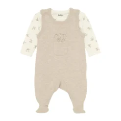 Set Body med Sparkdräkt - Silver Mink Melange