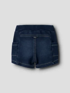 Silas Denim Biker Shorts - Dark Blue Denim