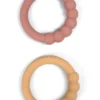 Silikonbitring 2-pack - Vintage Rose