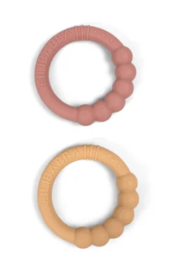 Silikonbitring 2-pack - Vintage Rose