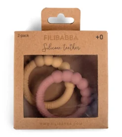 Silikonbitring 2-pack - Vintage Rose