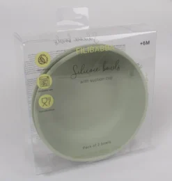 Silikonskål 2-pack - Green