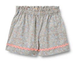Silja Lace Shorts - Air Blue Flowers