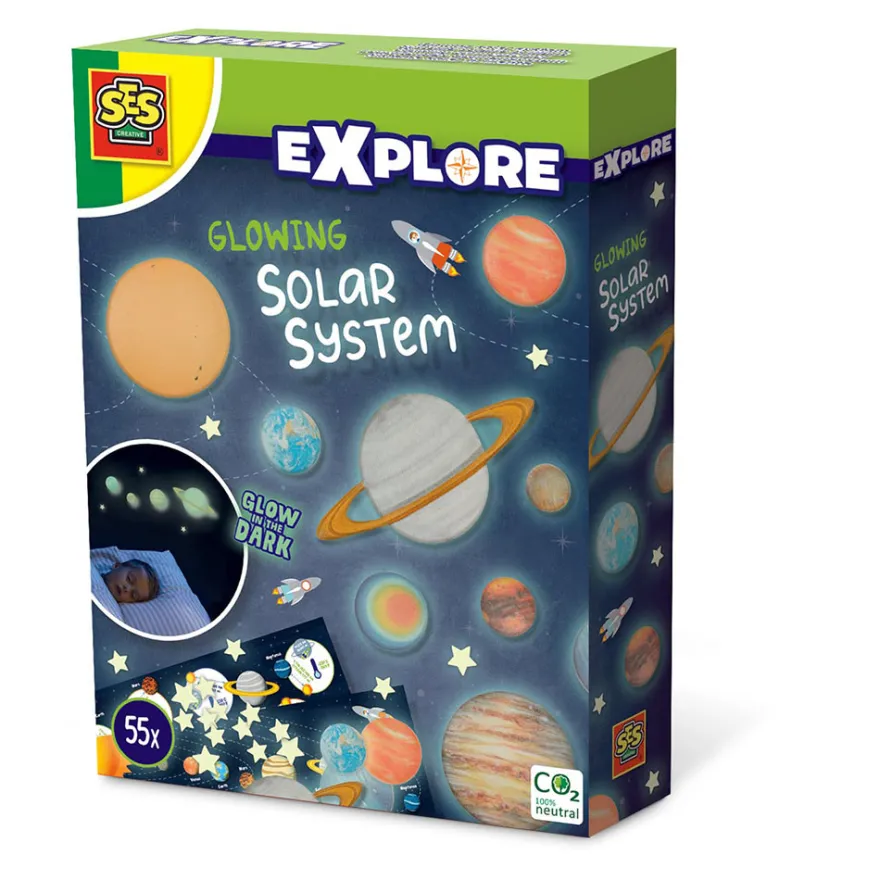 Självlysande Klistermärken - Solsystem