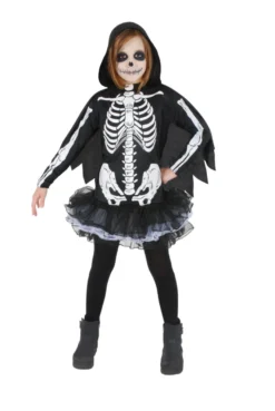 Skelettkostym Flicka 7-10 år