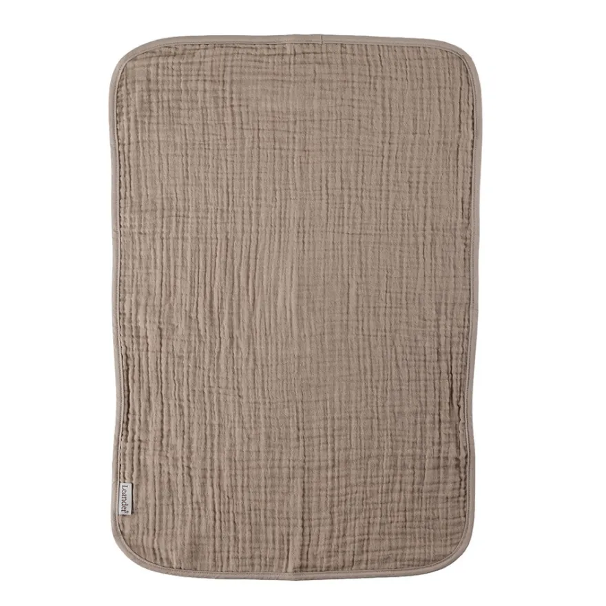Skötunderlägg muslin, 2 pk.-Cappuccino/Mocca