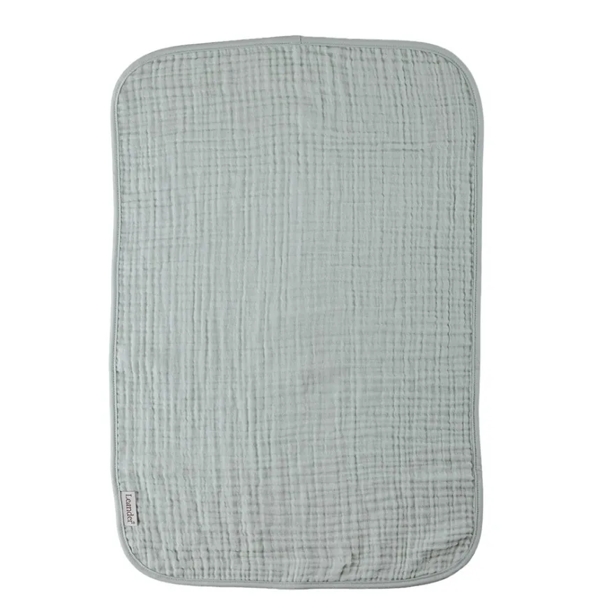 Skötunderlägg muslin, 2 pk.-Pearl Grey/Sage Green