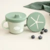 Snack- & Pipmugg - Croco Green