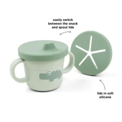 Snack- & Pipmugg - Croco Green