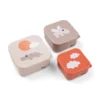 Snacksbox 3-pack Happy Clouds - Powder