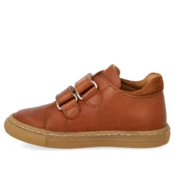 Sneaker m. Dino Broderi - Cognac/Cognac