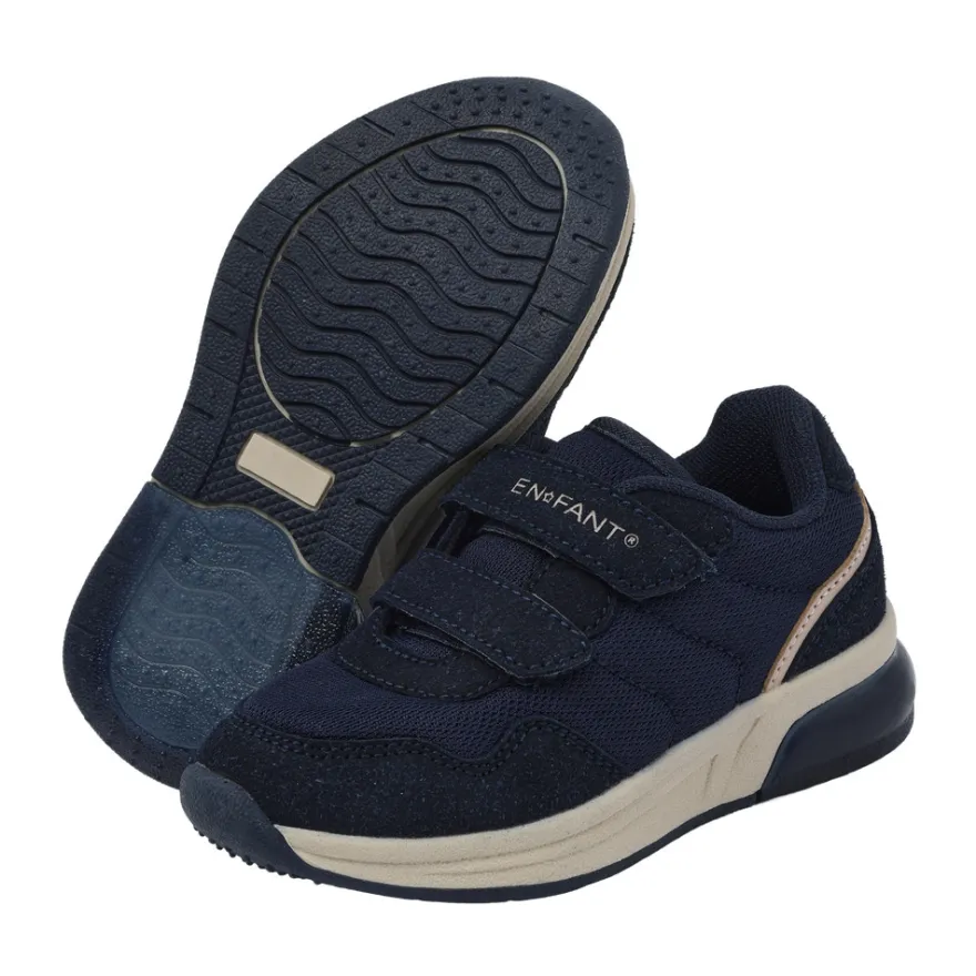 Sneakers kardborreband m. Ljus - Parisian Night