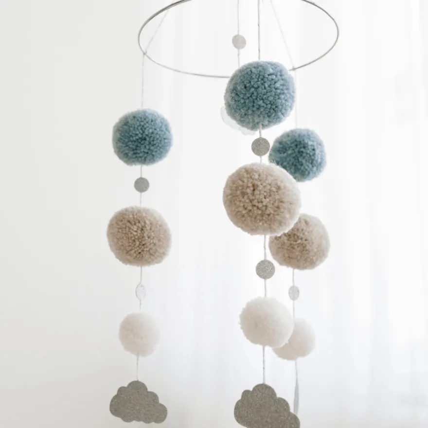 Sängmobil Pom-Pom - Blå
