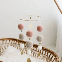 Sängmobil Pom-Pom - Rosa