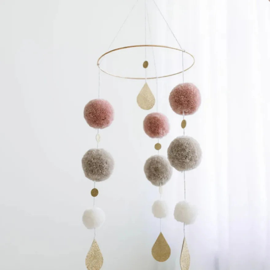 Sängmobil Pom-Pom - Rosa